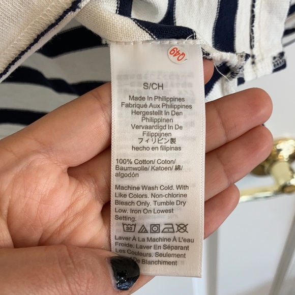 NWT J.Crew Mariner cloth puff-sleeve top in stripe - Picture 10 of 10